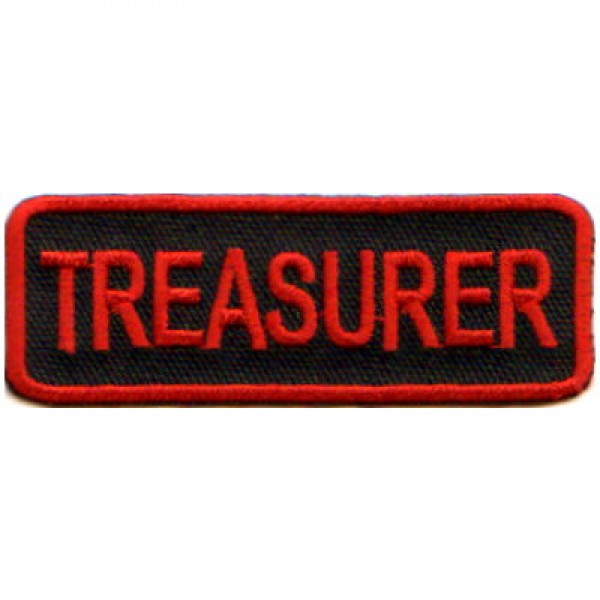 Officer Tag- Treasurer Red