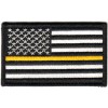 US Flag- Blk & Wht (Yellow Line)