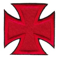 Iron Cross Red on Red Small Patch